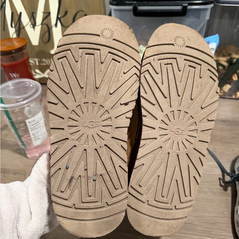 UGG Women's Brown Slippers with Red Trim - Picture 3 of 3